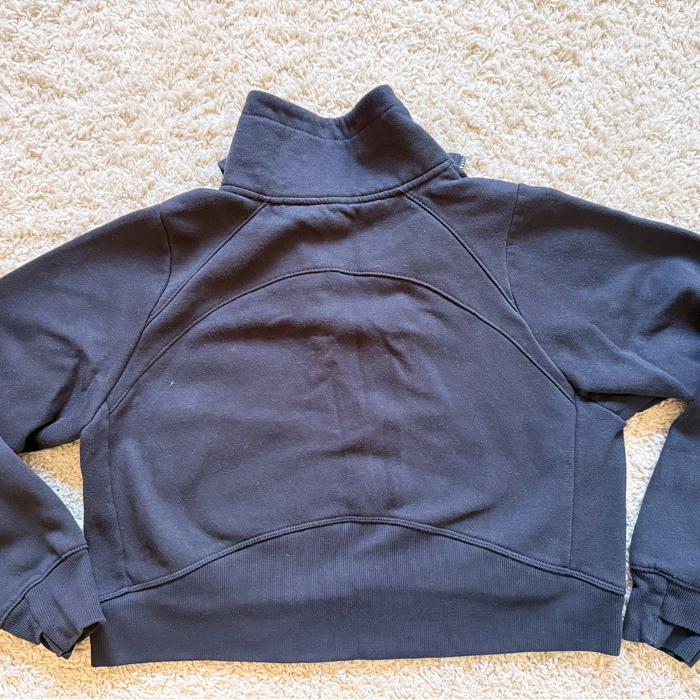 Half-Zip Pullover Sweatshirt in Navy - Picture 3 of 3